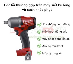 Các Lỗi Thường Gặp Trên Máy Siết Bu Lông Và Cách Khắc Phục