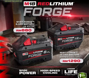 Pin Milwaukee M18 FB8 và M18 FB12 FORGE – Đỉnh cao công nghệ pin 18V cho hiệu suất chuyên nghiệp