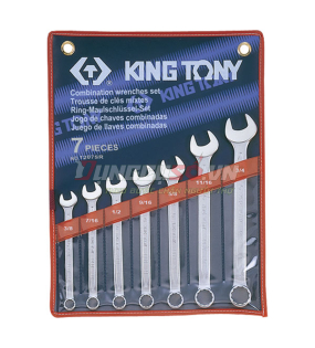 Bộ cờ lê vòng miệng 7 chi tiết 10-19mm Kingtony 1207SR