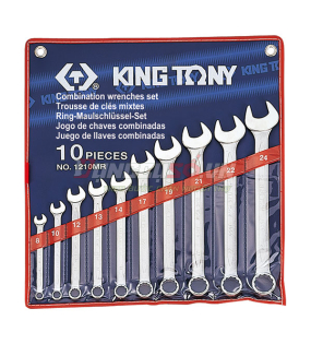 Bộ cờ lê vòng miệng 10 chi tiết 8-24mm Kingtony 1210MR