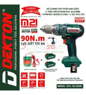 Máy khoan pin Dekton M21-ID1390BL