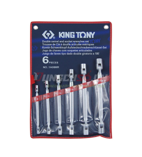 Bộ cần tuýp lắc léo 6 chi tiết 8-19mm Kingtony 1A06MR