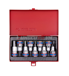 Bộ đầu tuýp lục giác 1/2″ 9 chi tiết Kingtony 4110PR