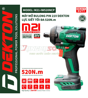 Máy siết bu lông pin 520nm Dekton M21-IW520NCP (Chưa Pin và Sạc)