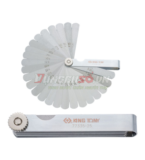 Bộ thước lá đo độ dày 0.04-1mm 25 lá Kingtony 77335-25