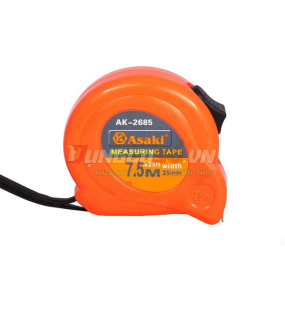 Thước kéo nền trắng 7.5m x 25mm Asaki AK-2685