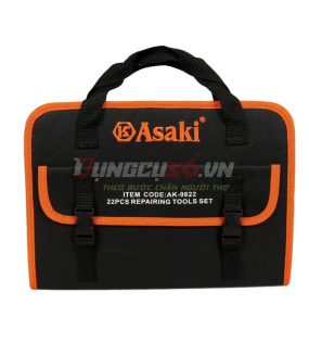 Bộ dụng cụ sửa chữa 22 chi tiết Asaki AK-9822