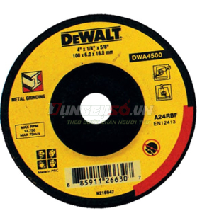Đá mài kim loại 100x6x16mm T27 DeWALT DWA4500B1
