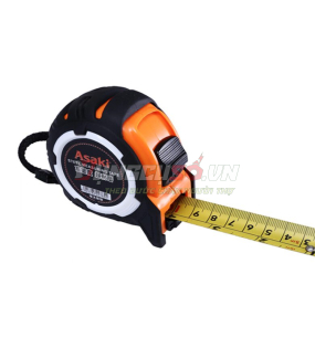 Thước kéo nền vàng chống va đập 7.5m x 25mm Asaki AK-2768