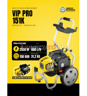 Máy xịt rửa công nghiệp Annovi VIPPRO 151K 2600W-150 Bar