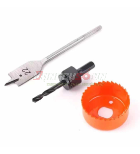 Bộ mũi khoét lỗ gỗ và thạch cao 3 chi tiết 22mm & 54mm Asaki AK-3680