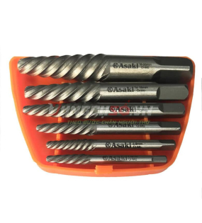 Bộ mũi ren lấy buloong ốc vít gãy 6 chi tiết Asaki AK-3688