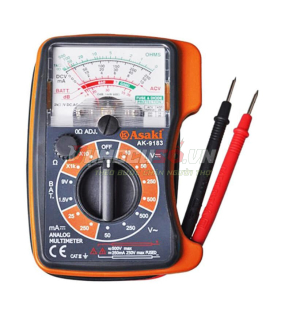 Đồng hồ kim đo điện vạn năng 500V / 250mA Asaki AK-9183