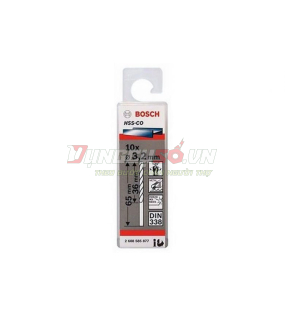 Mũi khoan INOX HSS-Co 3.2mm (hộp 10 mũi)