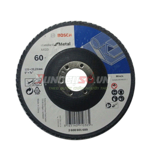 Đĩa nhám xếp Alox P60 Ø125mm 