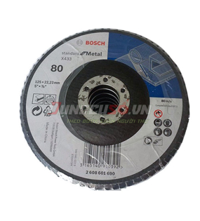 Đĩa nhám xếp Alox P80 Ø125mm 