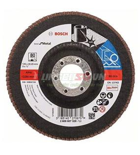 Đĩa nhám xếp P180 Ø125mm Bosch 2608607328