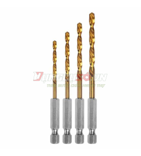 Bộ 4 Mũi Khoan Kim Loại Hss INGCO AKD1401