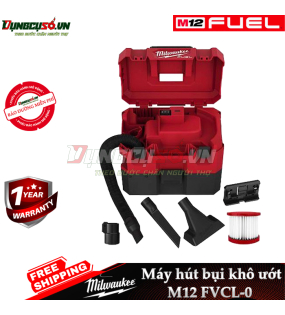 Máy hút bụi khô, ướt  Milwaukee M12 FVCL