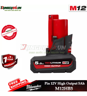 Pin Milwaukee M12 5.0Ah M12HB5