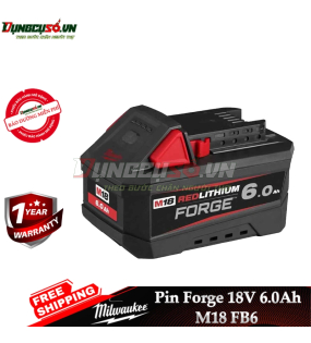 Pin Milwaukee Forge M18 18V 6.0Ah M18 FB6