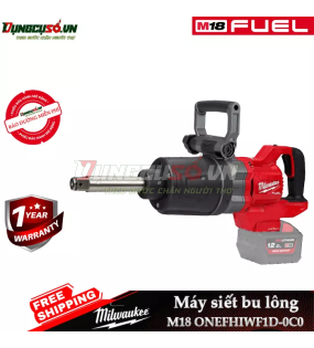 Máy siết bu lông 1 inch đầu dài Milwaukee M18 ONEFHIWF1D-0C0