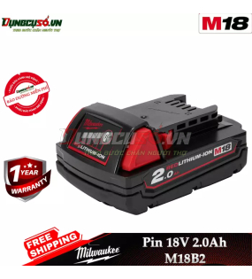 Pin 18V 2.0Ah Milwaukee M18B2