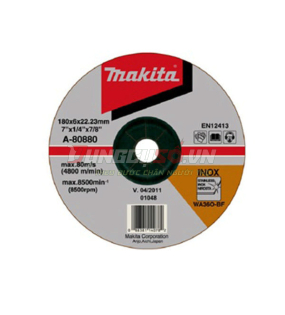 Đá mài inox 180x6x16mm A36P/WA36N Makita A-80880