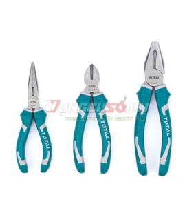 Bộ 3 kềm cắt, kềm răng và kềm mỏ dài Total THT1K0301