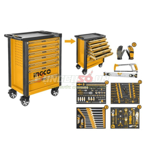 Tủ kéo 7 ngăn và 162 công cụ INGCO HTCS271621