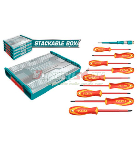 Bộ 10 công cụ cầm tay cách điện Total THKTV02S101