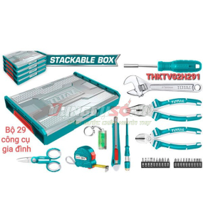 Bộ dụng cụ 29 chi tiết gia dụng Total THKTV02H291