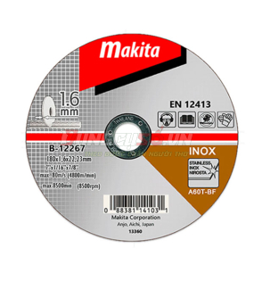 Đá cắt mỏng 180×1.6×22 Makita B-12267
