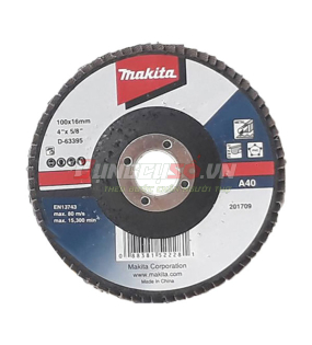 Đĩa nhám xếp A40 100x16mm Makita D-63395