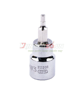 Đầu tuýp mũi lục giác 3/8in – 3mm Sata 22201