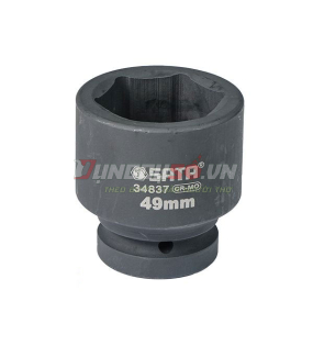 Đầu tuýp đen 6 cạnh 1in – 49mm Sata 34837