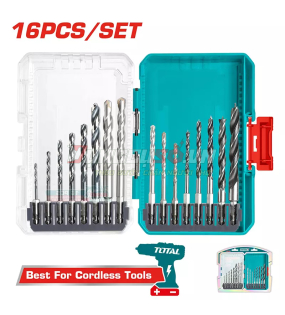 Bộ 16 mũi khoan đa năng chuôi lục giác 1/4" Total TACSDL11606
