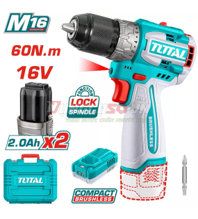 Máy khoan vặn vít dùng pin 16V TOTAL TDLI16682
