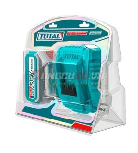 Bộ 1 pin TFBLI2002 và 1 sạc TFCLI2001E dùng pin 20V TOTAL - TFBCPK1214