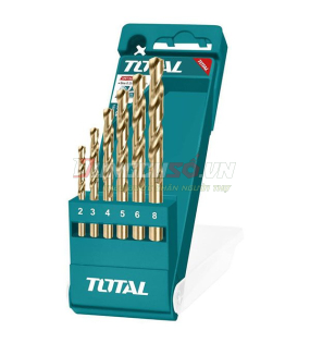 Bộ 6 mũi khoan kim loại 2-8mm Total TACSD0065