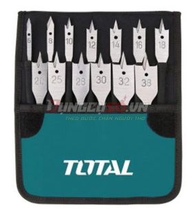 Bộ 13 mũi khoan gỗ đầu dẹp 6-38mm Total TACSD70131