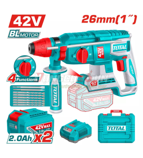 Máy khoan bê tông không chổi than dùng pin 42V TOTAL TRHLI422682