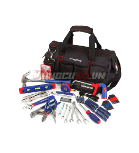 Bộ công cụ sửa chữa nhà các loại 156 chi tiết Workpro WP209010