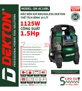 Máy nén khí không dầu 10L Dekton DK-AC10BL