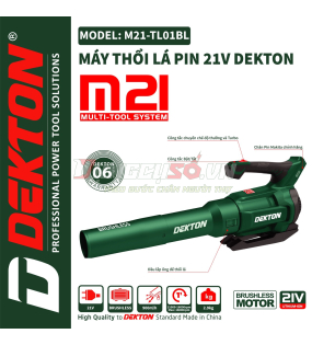 Máy thổi lá dùng pin Dekton M21-TL01BL (chưa pin và sạc)