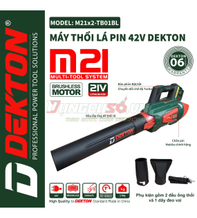 Máy thổi lá dùng pin Dekton M21x2-TB01BL (chưa pin và sạc)