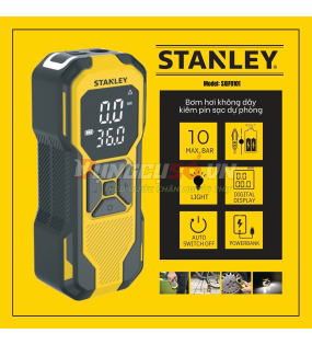 Dụng cụ đa năng bơm xe, đèn pin Led, sạc dự phòng STANLEY  Model SXIF0101