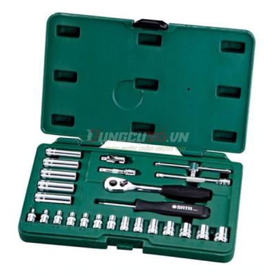Bộ đầu tuýp 25 chi tiết 1/4 in Sata 09001