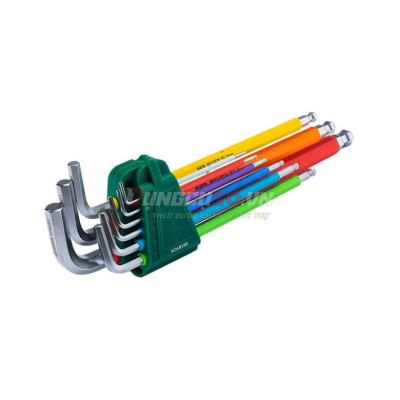 Bộ lục giác dài 9 chi tiết 1-10mm Sata 09103CH