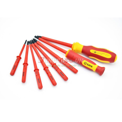 Bộ tua vít cách điện 10 chi tiết VDE 1000V Sata 09304
